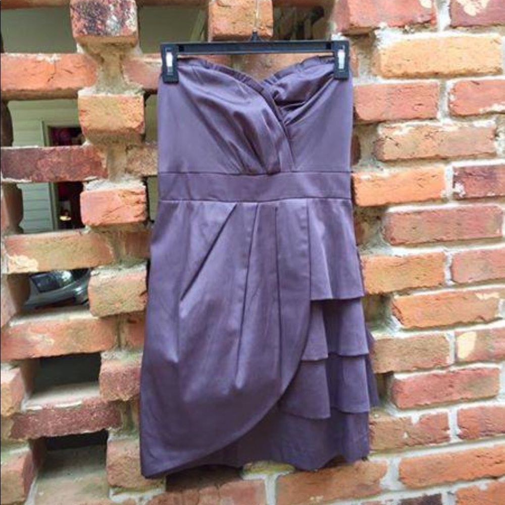 🌟NWOT Eggplant Strapless Dress 🌟